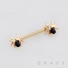 SPIDER ARACHNE 316L SURGICAL STEEL NIPPLE RING